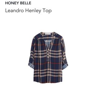 Honey Belle (StitchFix) Henley top, size M